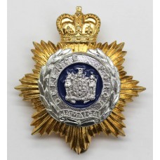 Jamaica Defence Force Anodised (Staybrite) Cap Badge - Queen's Crown