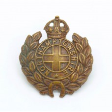 Northamptonshire Regiment Collar Badge - King's Crown