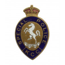 Kent Count Constabulary Special Police Enamelled Lapel Badge