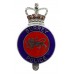 Surrey Police Enamelled Cap Badge - Queen's Crown