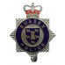 Sussex Police Enamelled Cap Badge - Queen's Crown