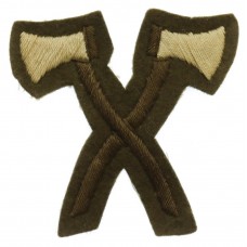 British Army Pioneer (Crossed Axes) Cloth Trade Badge