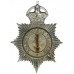 Burnley Borough Police Helmet Plate - King's Crown