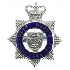 West Mercia Constabulary Senior Officer's Enamelled Cap Badge - Queen's Crown