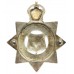 Durham County Constabulary Senior Officer's Silver & Enamel Cap Badge - King's Crown