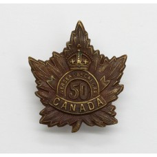 Canadian 50th (Calgary Regiment) Infantry Bn. C.E.F. WWI Collar Badge