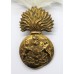 Royal Scots Fusiliers Cap Badge with Feather Hackle/Plume