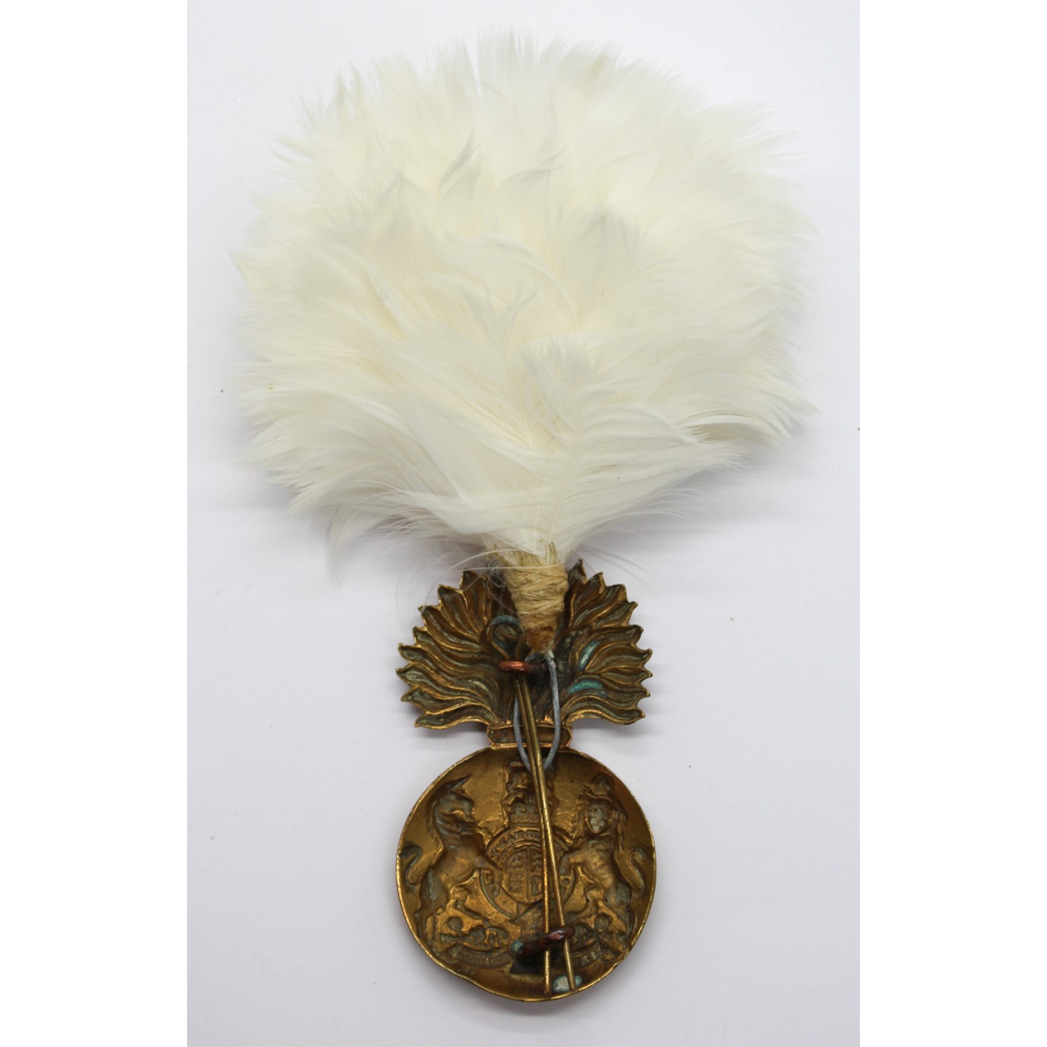 Royal Scots Fusiliers Cap Badge with Feather Hackle/Plume