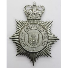 Sheffield City Police Helmet Plate - Queens Crown