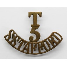 5th Territorial Bn. South Staffordshire Regiment (T/5/S.STAFFORD) Shoulder Title