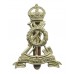 Royal Pioneer Corps White Metal Cap Badge - King's Crown