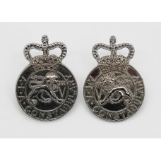 Pair of United Kingdom Atomic Energy Authority (U.K.A.E.A.) Collar Badges