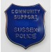 Sussex Police Community Support Enamelled Cap Badge