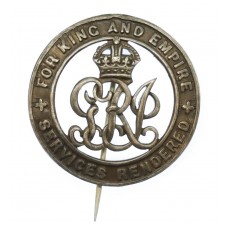 WW1 Silver War Badge (No. B184242) - Pte. P. Atkinson, South Lancashire Regiment & The Queen's (Royal West Surrey) Regiment