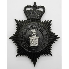 Ipswich Borough Police Night Helmet Plate - Queen's Crown