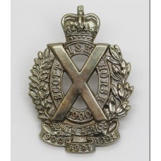 Scottish Horse Yeomanry Cap Badge (White Metal)