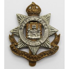 23rd Battalion London Regiment Cap Badge - King's Crown
