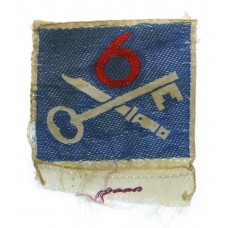 6th Infantry Brigade Silk Embroidered Formation Sign 