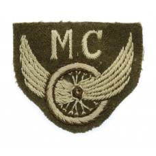 British Army Motor Cyclists (M.C.) Winged Wheel Cloth Proficiency