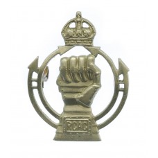 Royal Canadian Armoured Corps (R.C.A.C.) Cap Badge - King's Crown