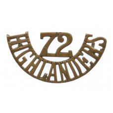 Canadian 72nd Highlanders of Canada (72/HIGHLANDERS) Shoulder Title