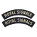 Pair of Royal Signals (ROYAL SIGNALS) Printed Shoulder Titles