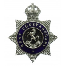 Kent Constabulary Senior Officer's Enamelled Cap Badge - King's Crown