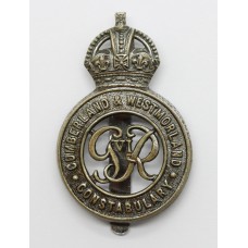 George VI Cumberland & Westmorland Constabulary Cap Badge - King's Crown