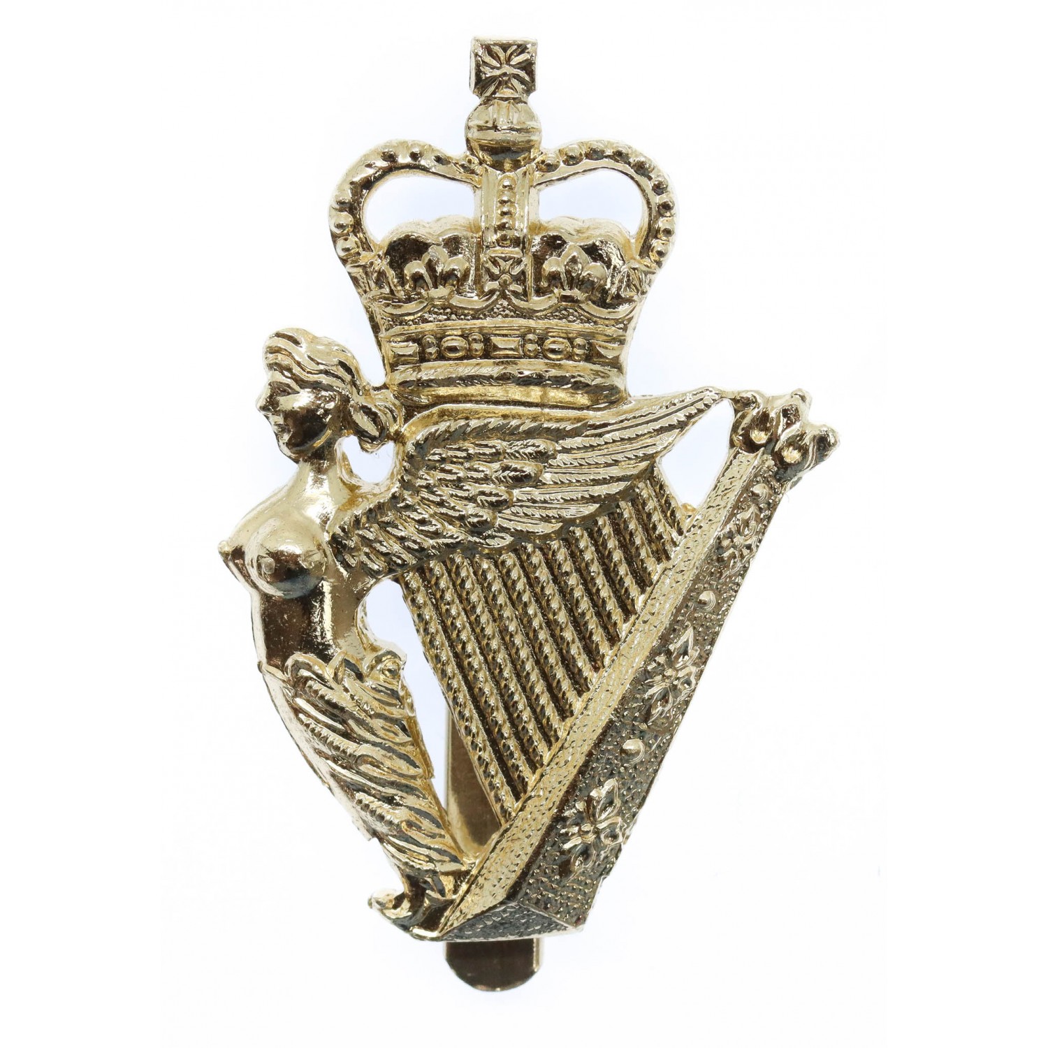 Ulster Defence Regiment (U.D.R.) Anodised (Staybrite) Cap Badge