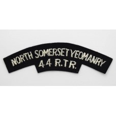 North Somerset Yeomanry (NORTH SOMERSET YEOMANRY / 44 R.T.R.) Cloth Shoulder Title