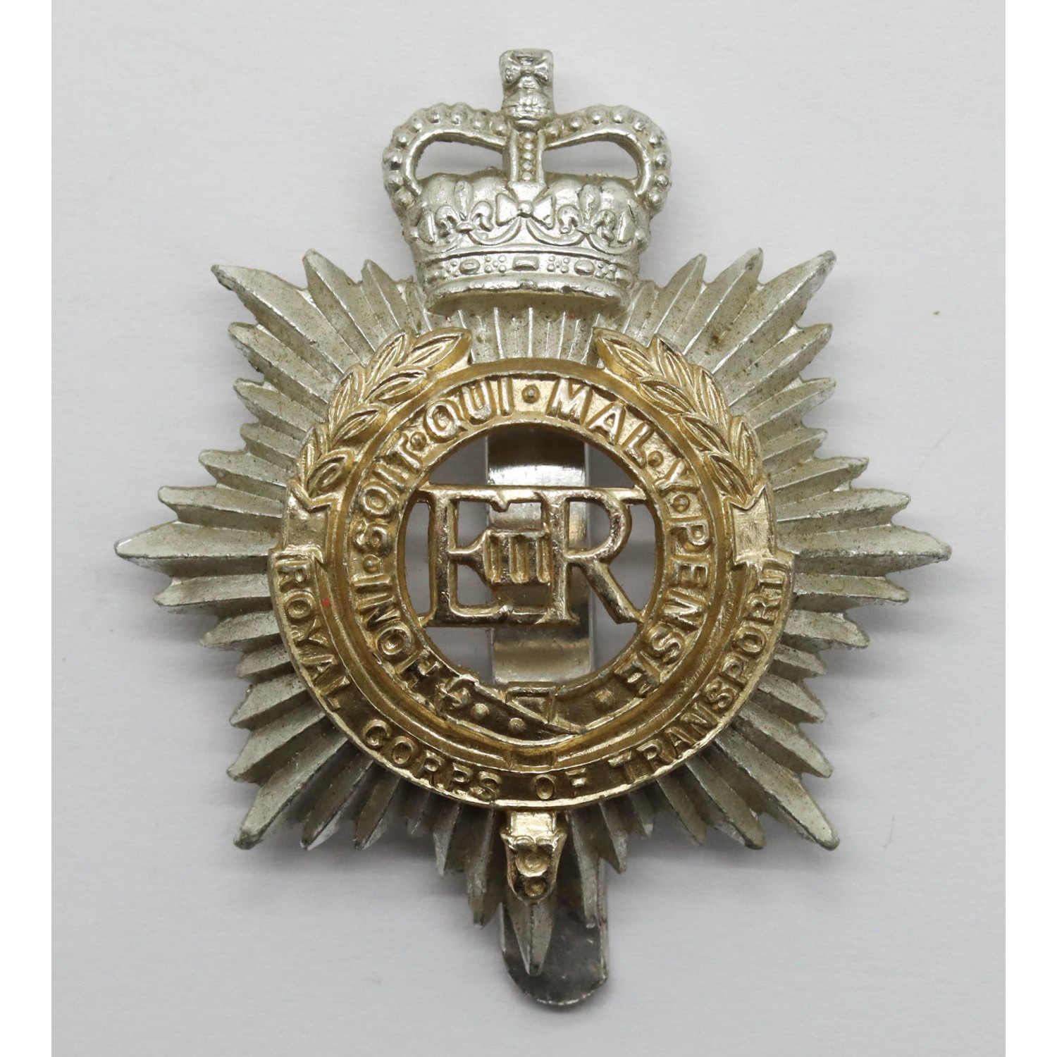 Royal Corps of Transport Anodised (Staybrite) Cap Badge