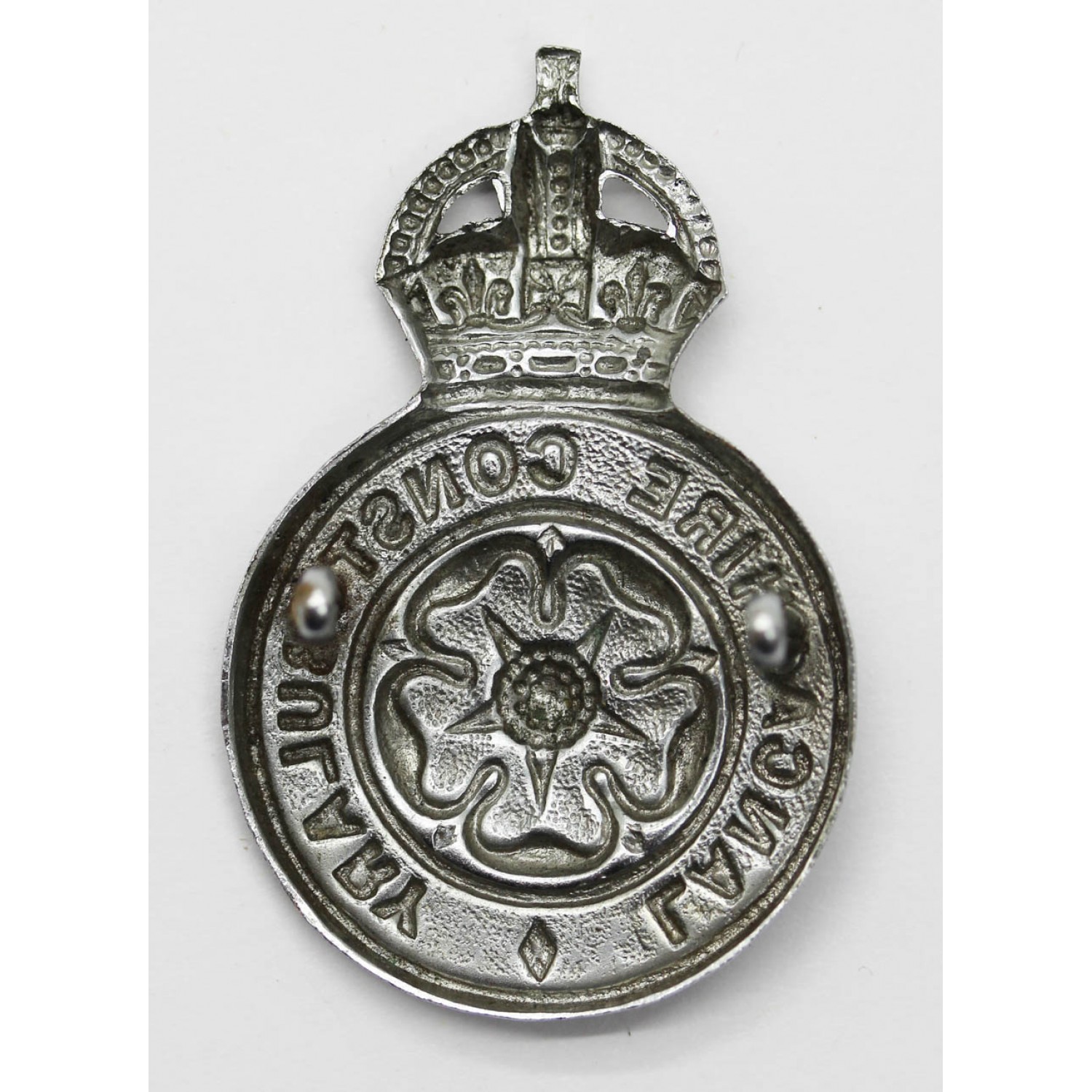 Lancashire Constabulary Cap Badge - Kings Crown