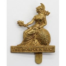 Norfolk Regiment Brass Cap Badge