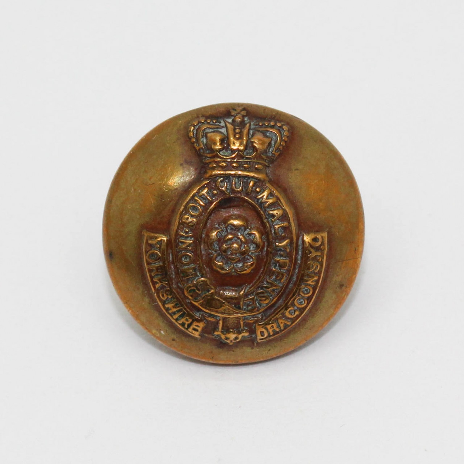 Victorian Yorkshire Dragoons (Yeomanry Cavalry) Officer's Button (Small)