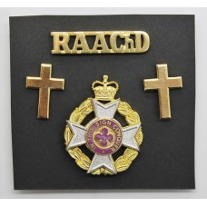 Royal Australian Chaplains Department Anodised (Staybrite) Badge Set