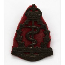 Royal Canadian Army Medical Corps Cap Badge - King's Crown