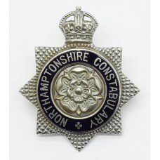 Northamptonshire Constabulary Senior Officer's Enamelled Cap Badge - King's Crown