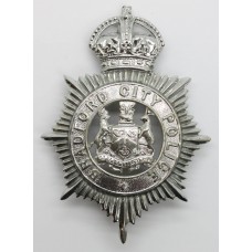 Bradford City Police Helmet Plate - King's Crown (Voided Centre)