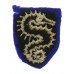 27th Armoured Brigade Cloth Formation Sign