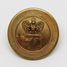 Victorian 72nd (Duke of Albany's Own Highlanders) Regiment of Foot Officer's Button (Large)