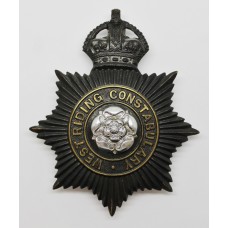 West Riding Constabulary Night Helmet Plate - King's Crown