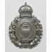 Dewsbury Borough Police Wreath Helmet Plate - King's Crown