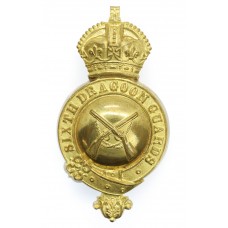 6th Dragoon Guards Officer's Horse Furniture Bit Boss Badge - King's Crown