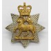 Queen's Royal Surrey Regiment Officer's Silvered & Gilt Cap Badge