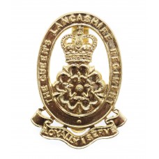 Queen's Lancashire Regiment Anodised (Staybrite) Cap Badge