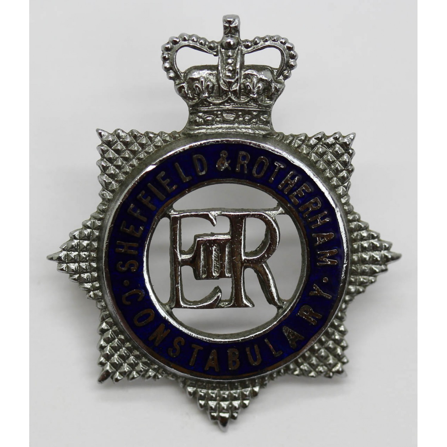 Sheffield & Rotherham Constabulary Senior Officer's Enamelled Cap Badge ...