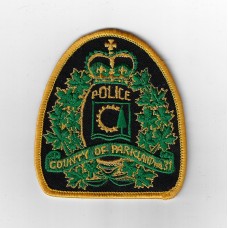 Canadian County of Parkland Police Cloth Patch