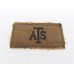 Auxiliary Territorial Service (A.T.S.) Printed Slip On Shoulder Title