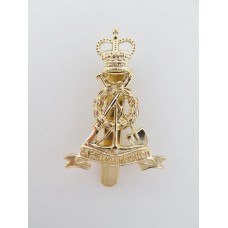 Pioneer Corps Anodised (Staybrite) Beret Badge - Queen's Crown