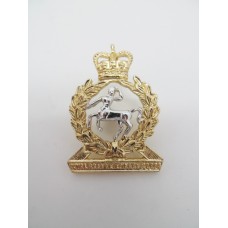 Royal Army Veterinary Corps Anodised (Staybrite) Collar Badge - Queen's Crown